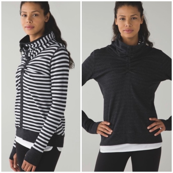 lululemon athletica Tops - Lululemon In a Cinch reversible funnel neck top